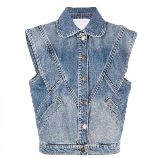 Women's Denim Tops-Vest Women's Denim Tops-Vest