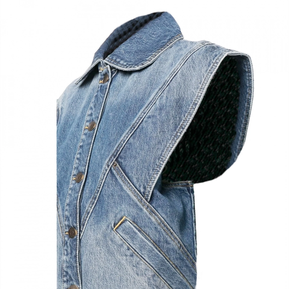 Women's Denim Tops-Vest (3)