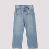 Women's Diamond-studded denim (2)