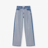 Women's Front leg rhinestones Jeans