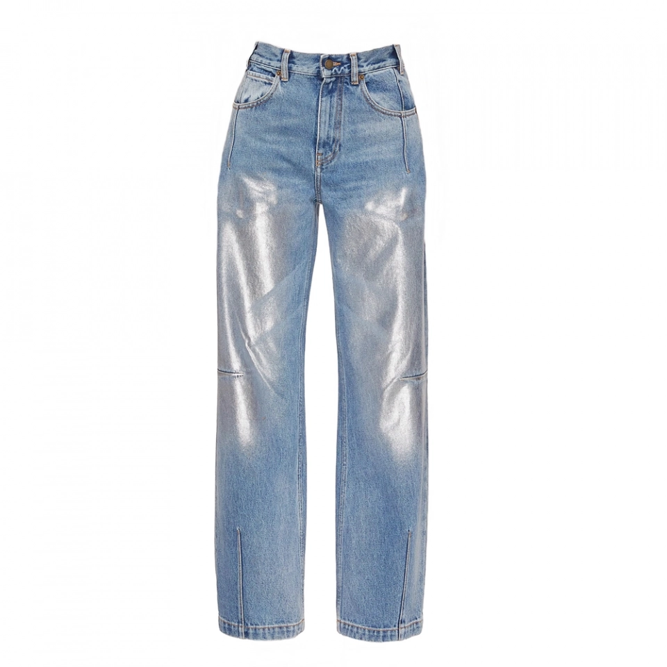 Women's  High waist + glue jeans