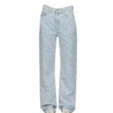 Women's Jacquard Denim Jeans