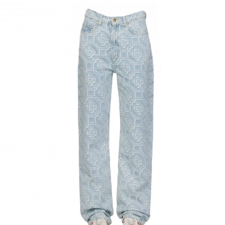 Women's Jacquard Denim Jeans