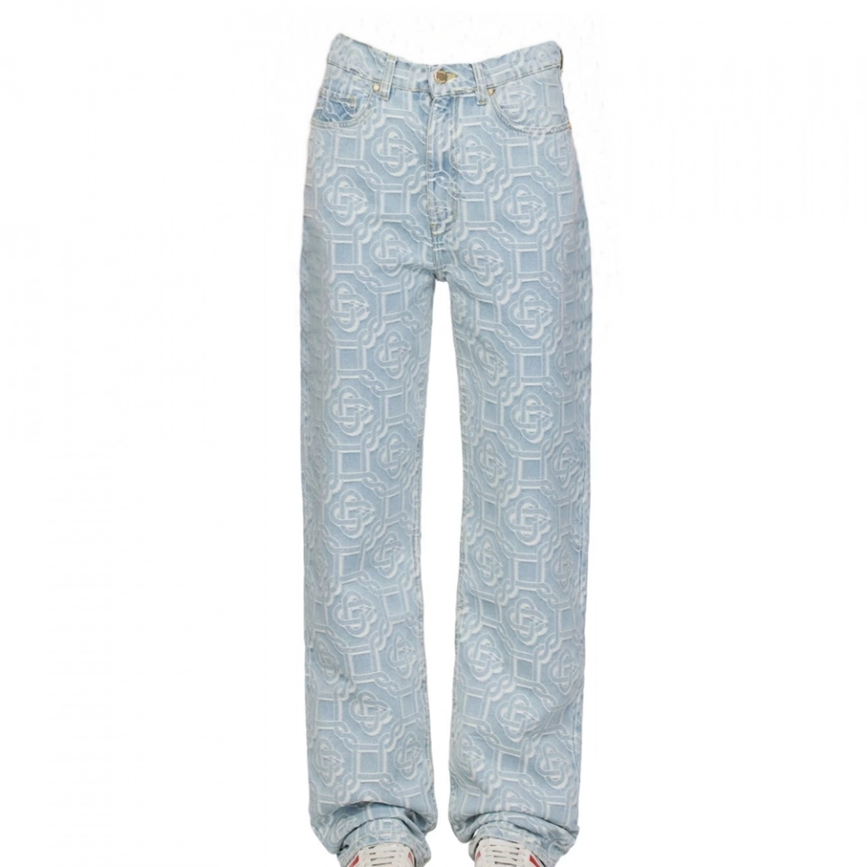 Women's Jacquard Denim Jeans