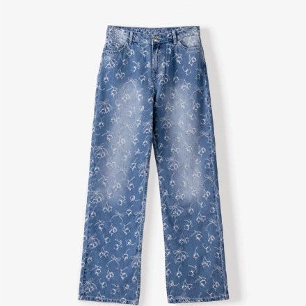Women's Jacquard denim Jeans