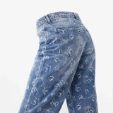 Women's Jacquard denim Jeans (4)