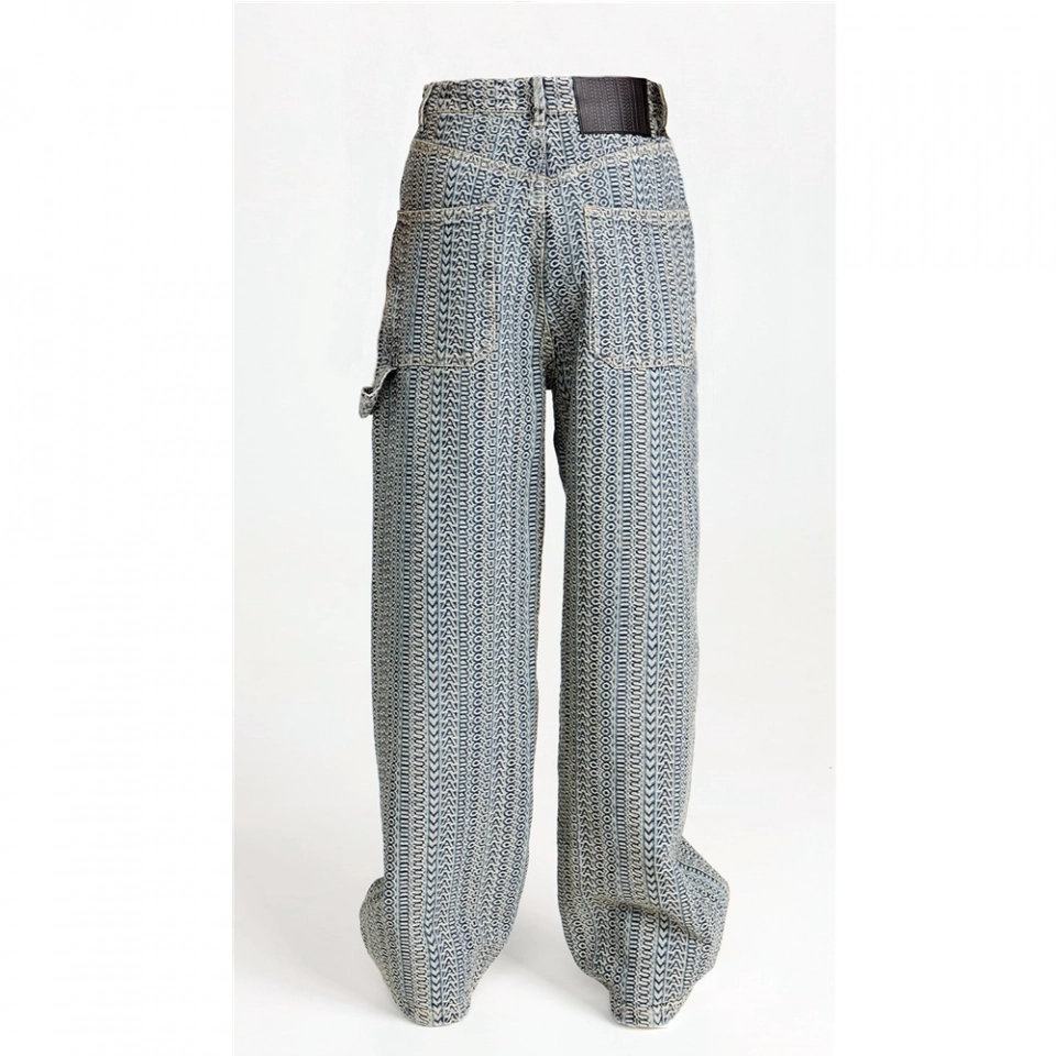 Women's Jacquard denim jeans (3)
