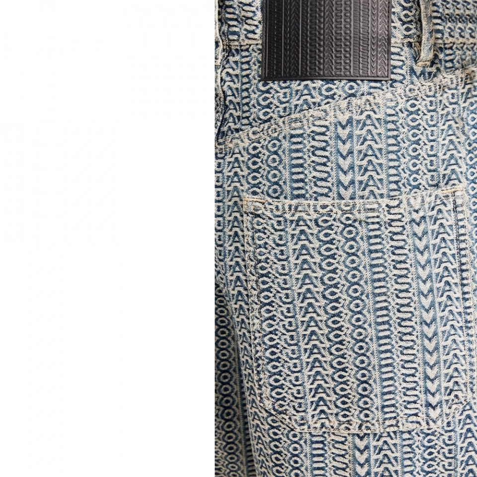Women's Jacquard denim jeans (4)