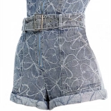 Women's Jacquard denim jumpsuit (4)