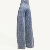 Women's jacquard denim trousers (3)