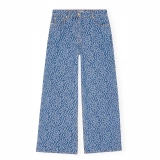 Women's Jacquard straight leg jeans