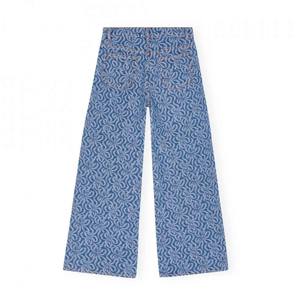 Women's Jacquard straight leg jeans (3)