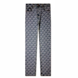 Women's Jacquard straight leg jeans