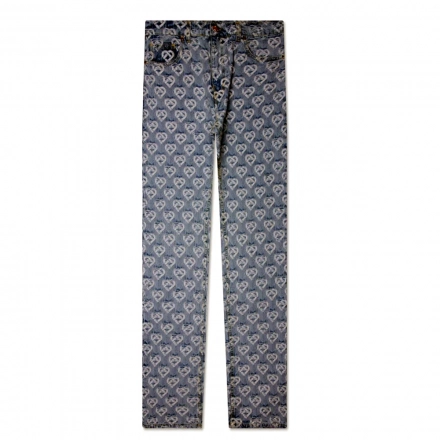 Women's Jacquard straight leg jeans