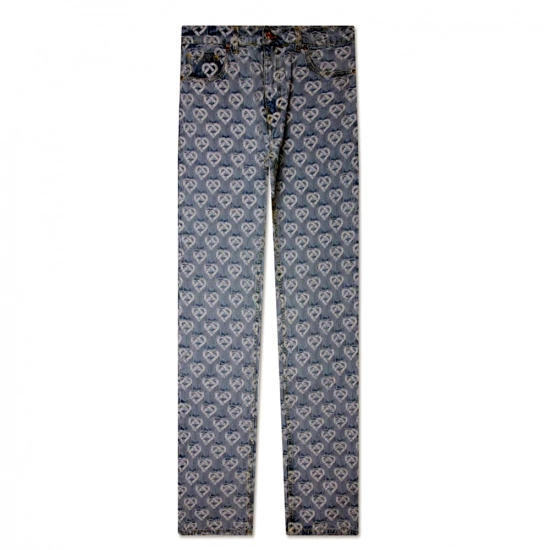Women's Jacquard straight leg jeans