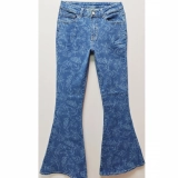 Women's Jeans-Laser Print