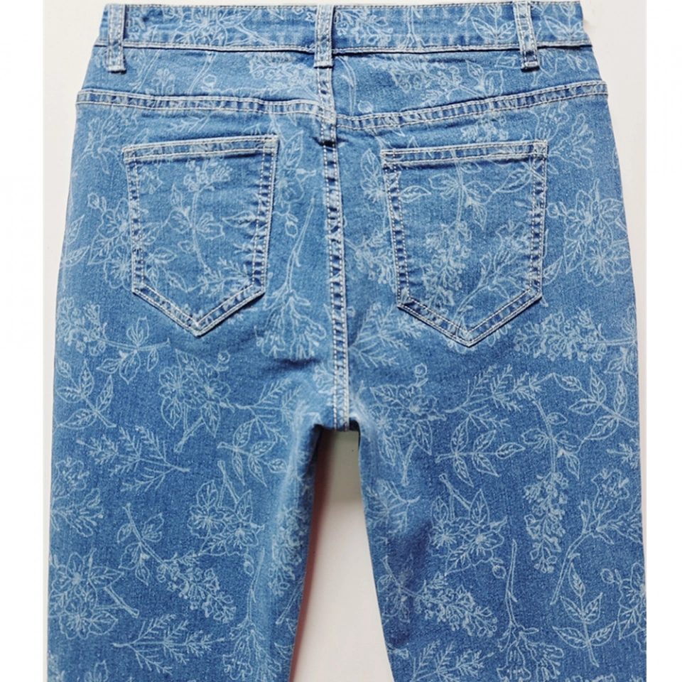 Women's Jeans-Laser Print (4)