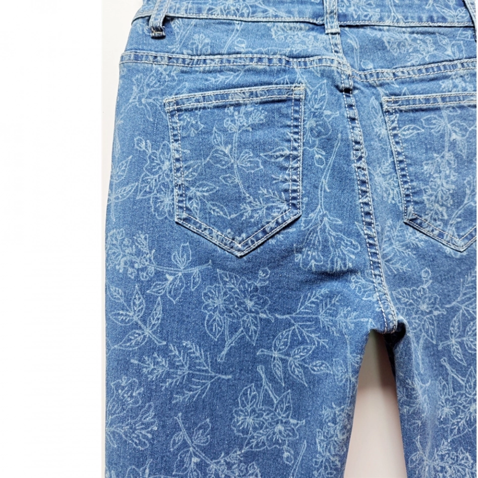 Women's Jeans-Laser Print (5)