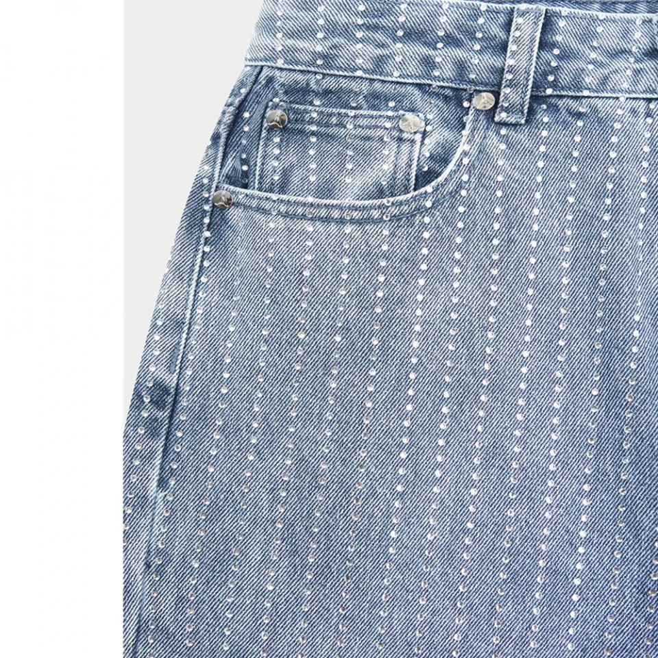 Women's Jeans-Rhinestone decoration (3)