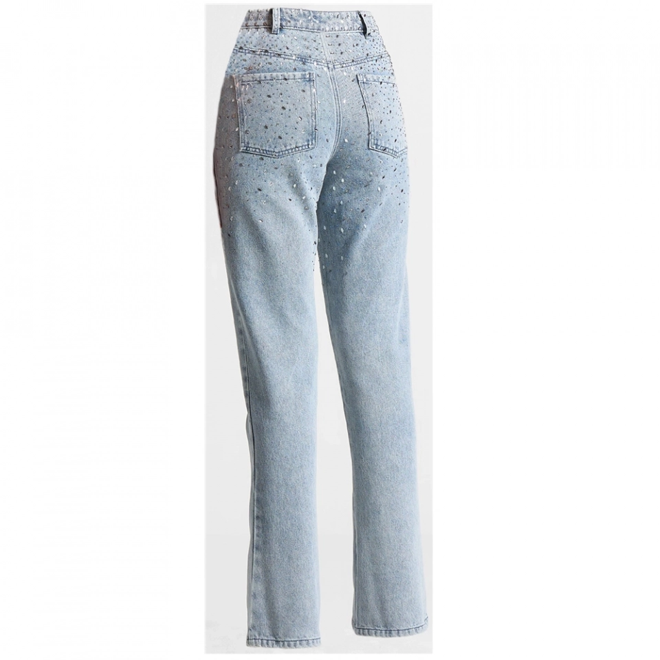 Women's Jeans-Rhinestone decoration (5)