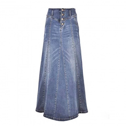 Women's Long denim skrit