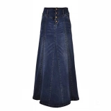 Women's Long denim skrit (2)