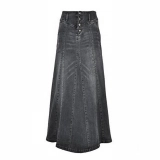 Women's Long denim skrit (3)