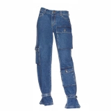Women's Mid-waist + constricted hem jeans (2)