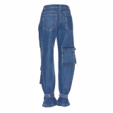 Women's Mid-waist + constricted hem jeans (3)