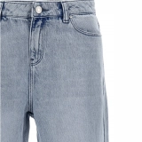 Women's Mid waist + loose hem jeans (2)