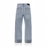 Women's Mid waist + loose hem jeans (3)