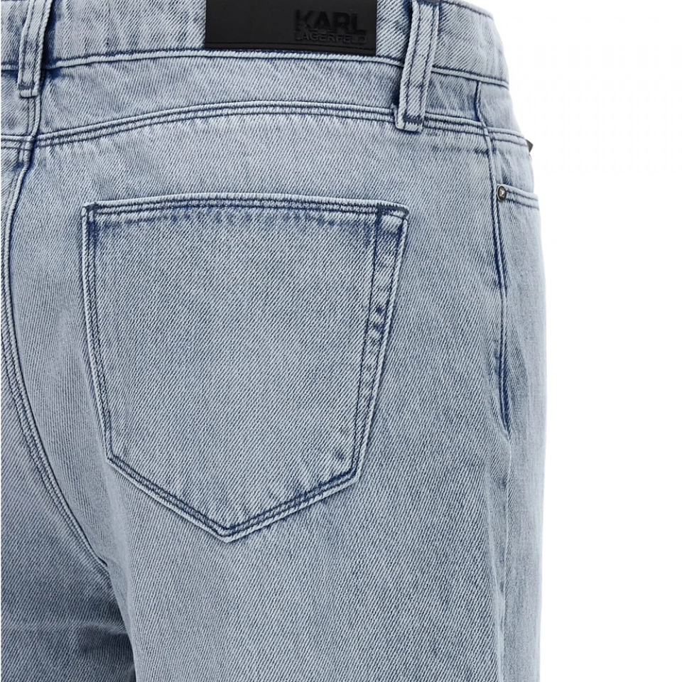 Women's Mid waist + loose hem jeans (4)