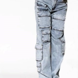 Women's Mini-Cargo Jeans (2)