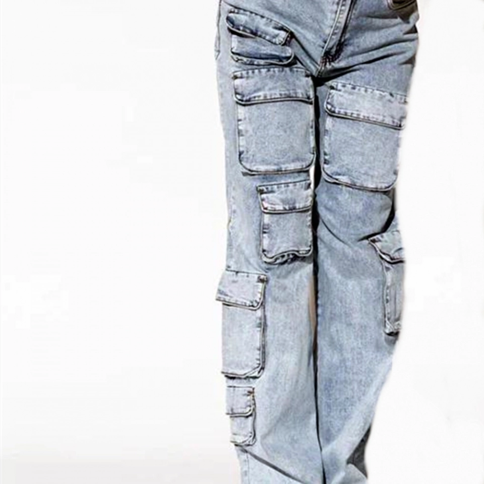 Women's Mini-Cargo Jeans (2)