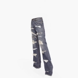 Women's Ripped + lined denim jeans (2)