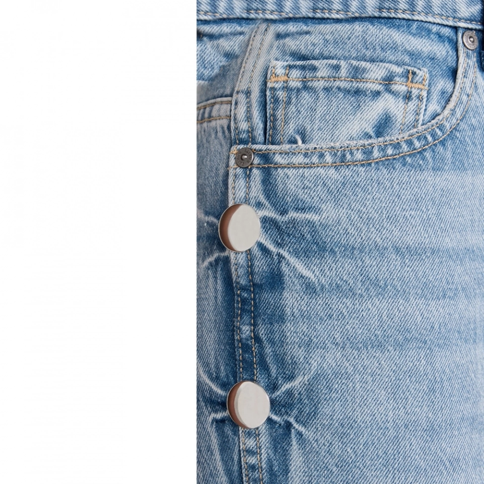 Women's Side seam and button jeans (3)