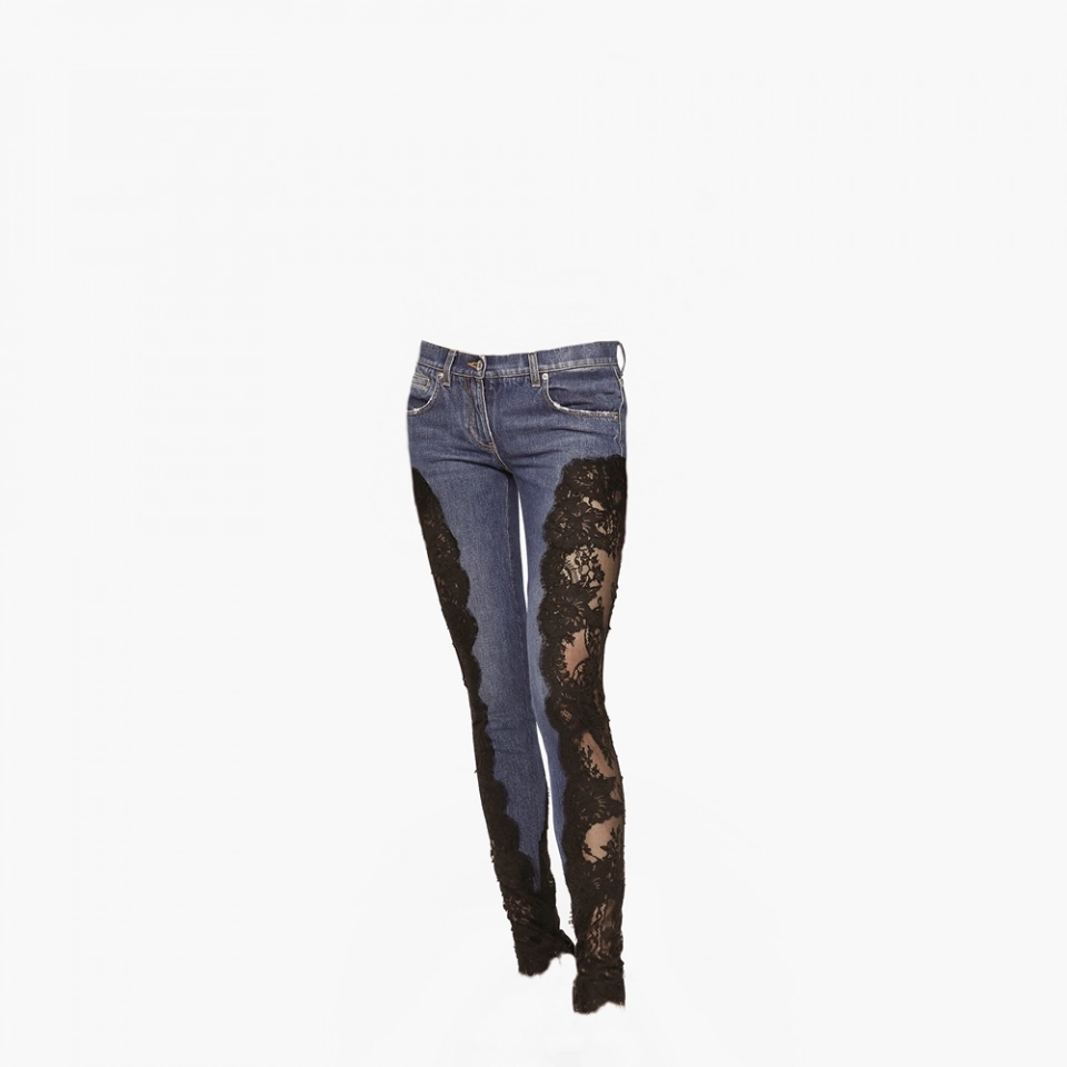 Women's Skinny Lace Jeans (3)