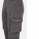 Women's Super Stretch Cargo Jeans (4)