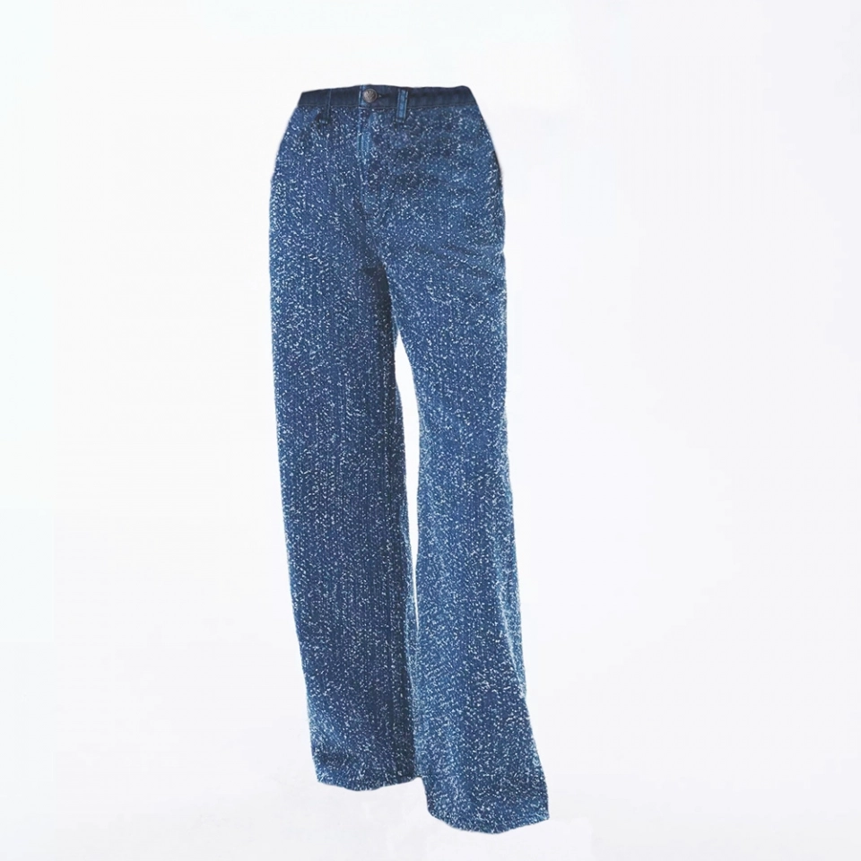 Women's Woven sequin jeans (2)