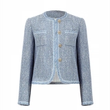 Woven shape denim jacket