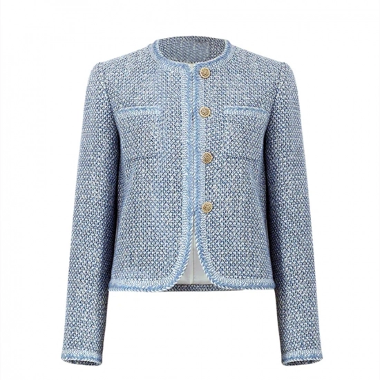 Woven shape denim jacket