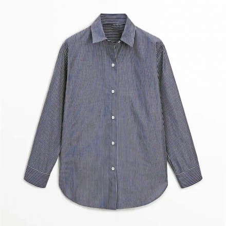 Yarn-dyed denim shirt For women's