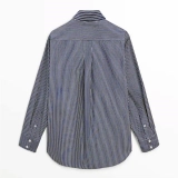Yarn-dyed denim shirt For women's (2)